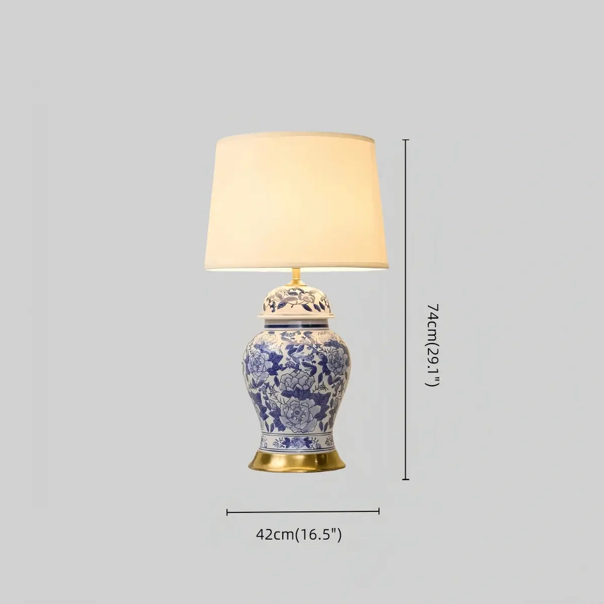 Vintage Table Lamp--Ceramics & Metal for Dining Room