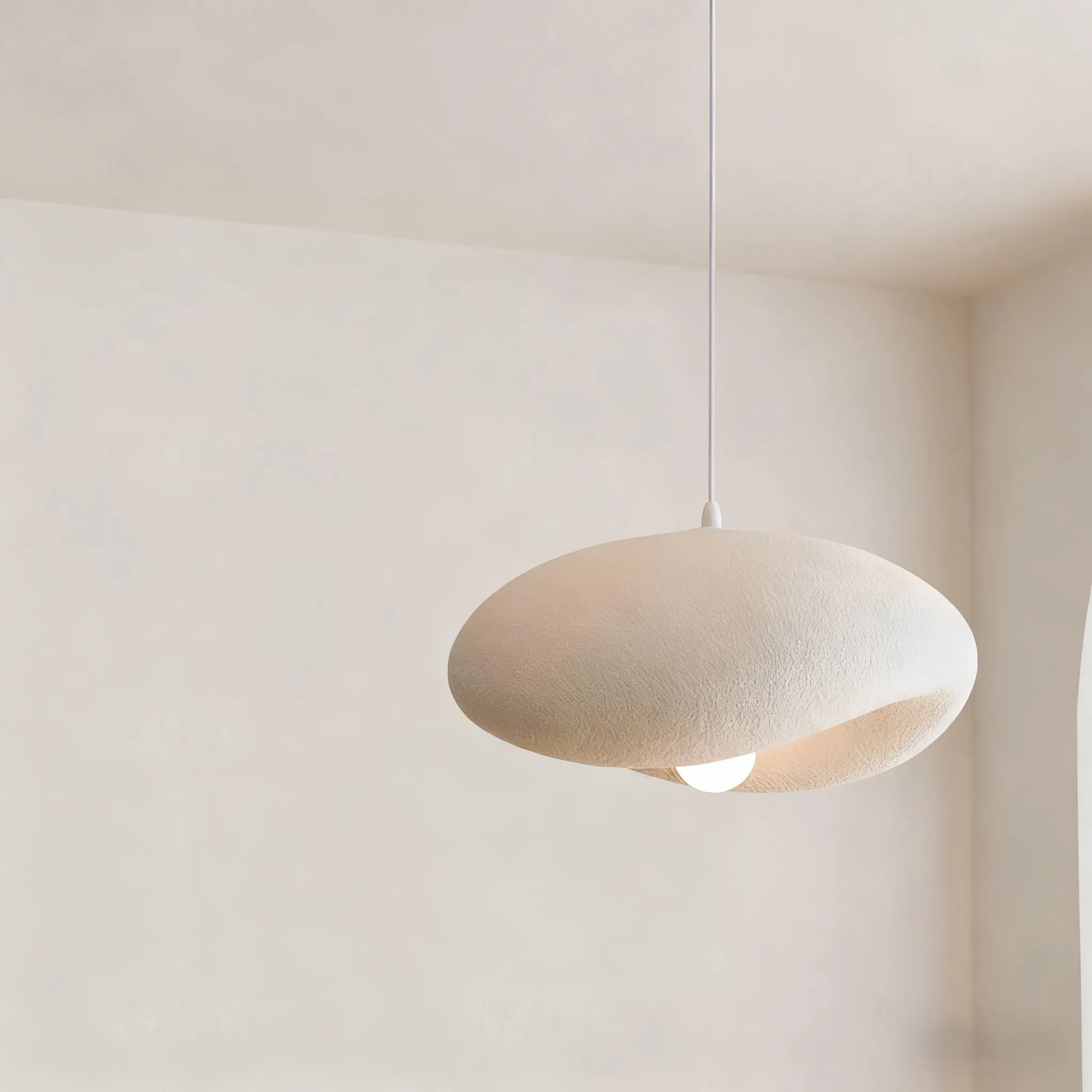 Modern White Dome Pendant Light