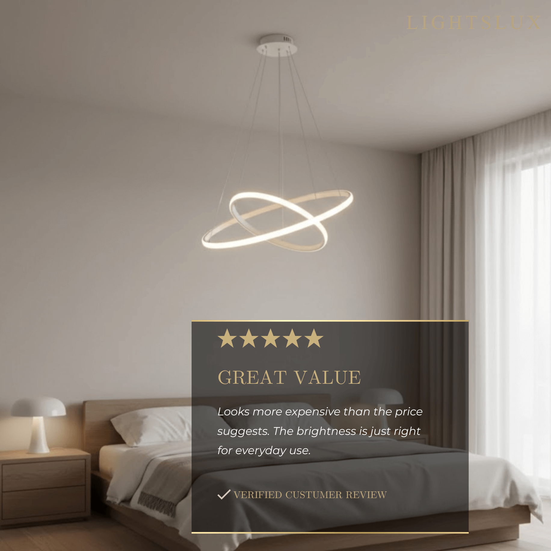 Velora Modern Metal Ring Pendant Light – Fixture for Living
