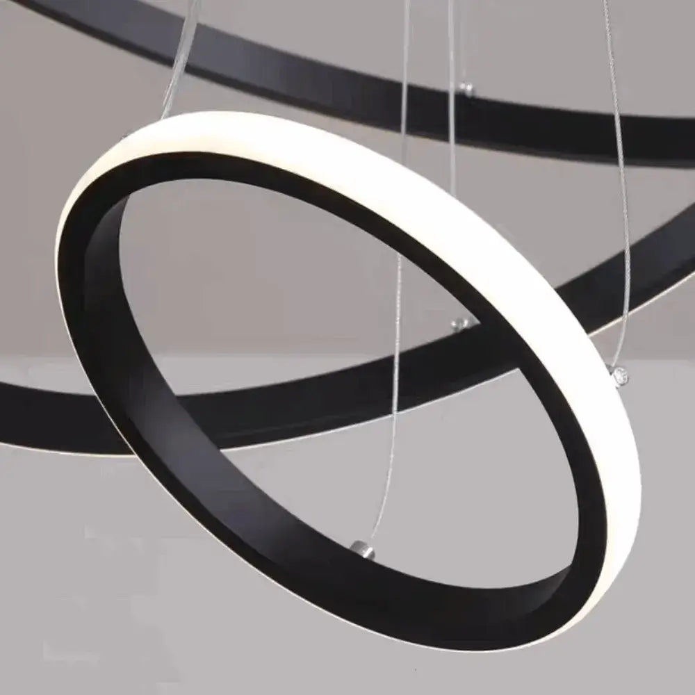 Velora Modern Metal Ring Pendant Light – Fixture for Living