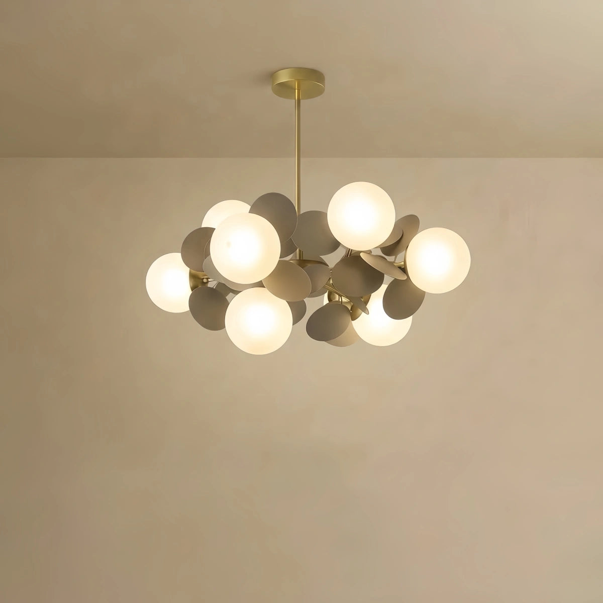 Nebula Modern Chandelier - Metal Frame for Bedroom