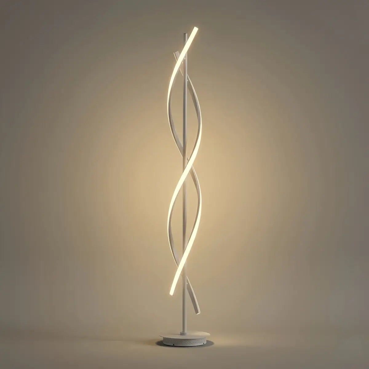 Arcato Modern Black & White Floor Lamp