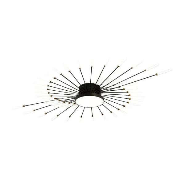 Modern ceiling light living room bedroom design with unique starburst shape and multiple light sources.