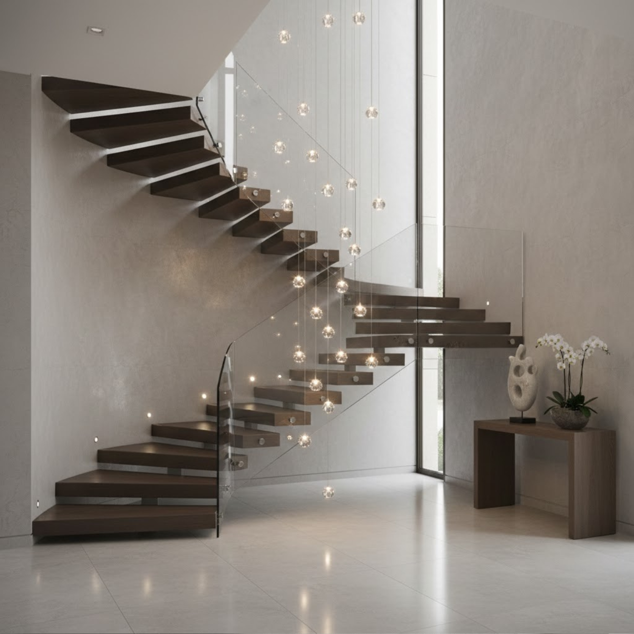 Staircase - Chandelier