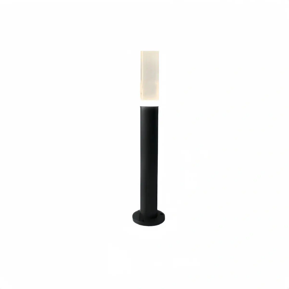 Zenno Minimalist Outdoor Floor Lamp--Aluminum Acrylic Black for Lawn