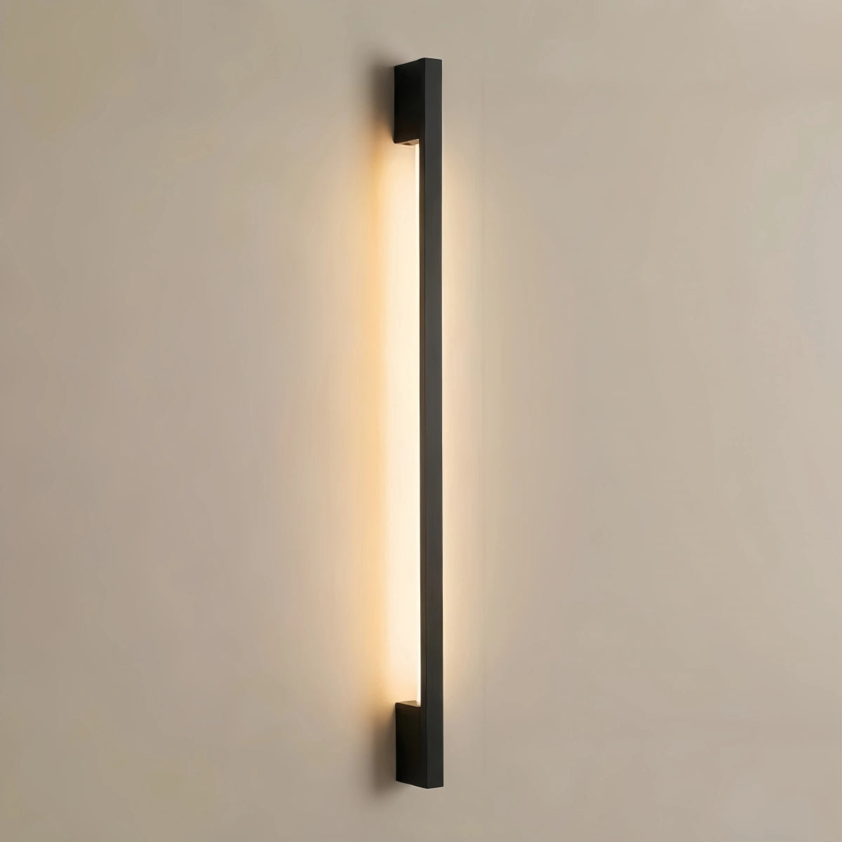 Arcato Modern Linear LED Wall Lamp – Black Wall-Mounted Light for Living Room