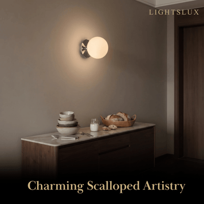 Crema Modern Glass Wall lamp – Globe Iron for Bedroom