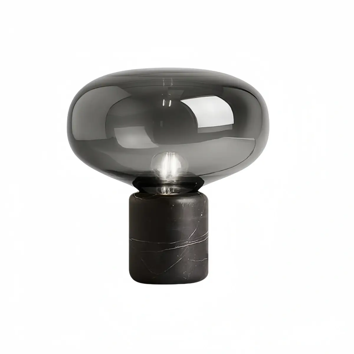 Vetro Luxury Table Lamp – Smoke Grey or Amber for Bedroom