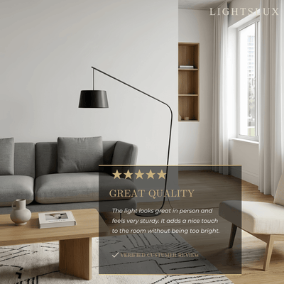 Velora Modern Black Floor Lamp