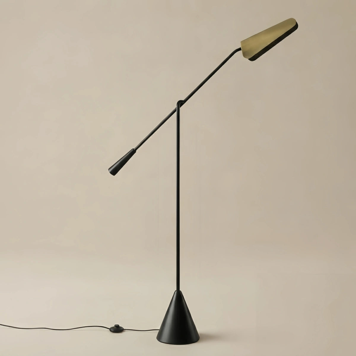 Floor Lamp – LED Head & Metal/Marble Base for Bedroom/Living Room