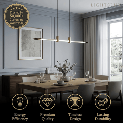 Arcato Modern Metal & Acrylic Pendant Light 