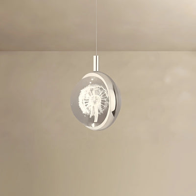 Art Deco Gold Pendant Light – Globular Metal/Crystal for Bedroom