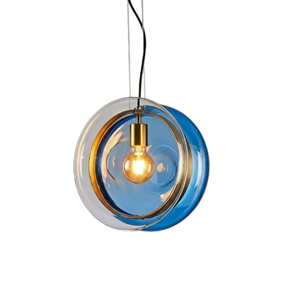 Morandia Designer Round Pendant Light – Blue