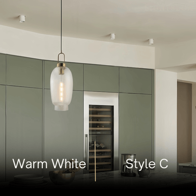 Vetro Industrial Glass Bottle Pendant Light