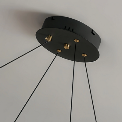 Nebula Art Deco Gold Chandelier