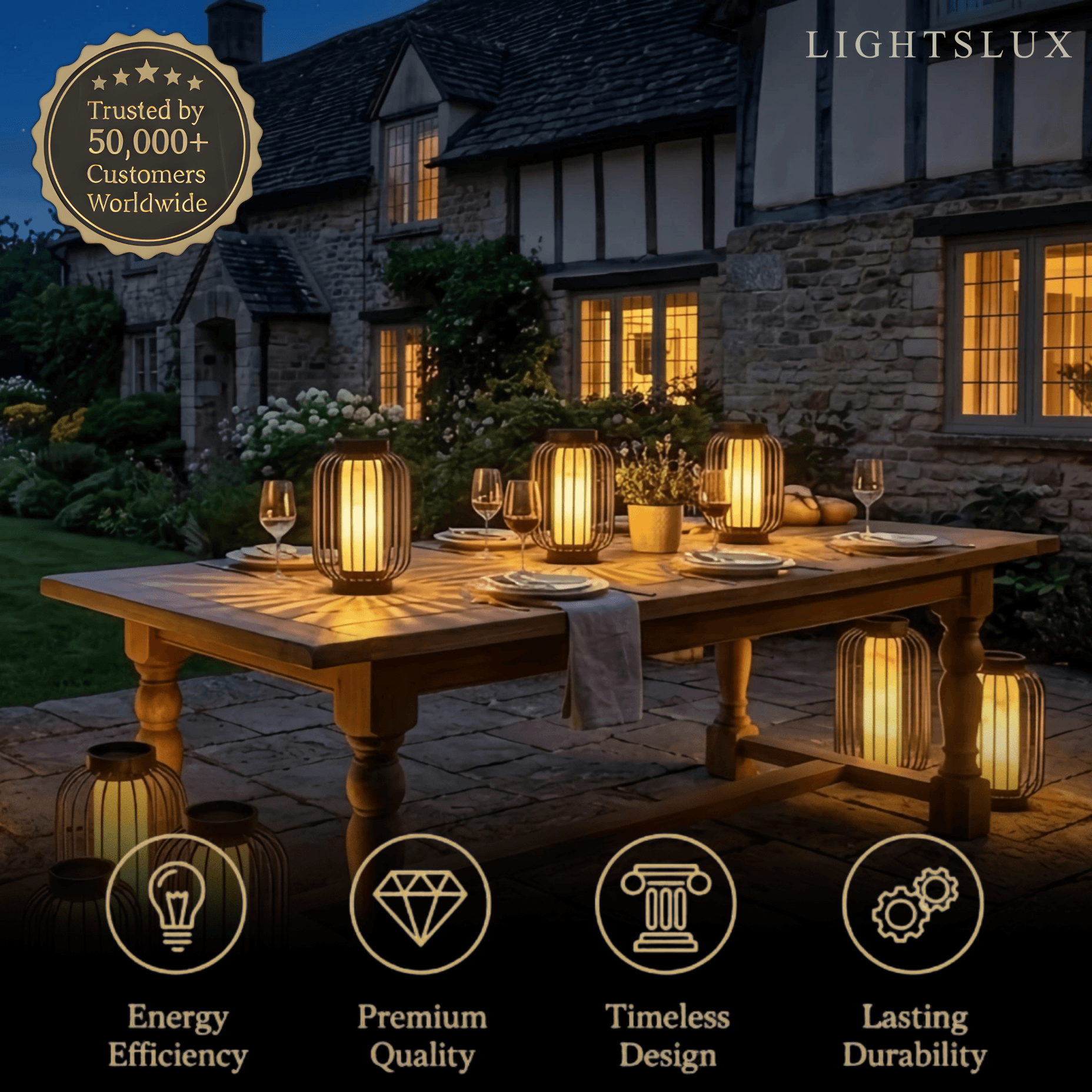 Lunara Modern Solar Floor Lamp