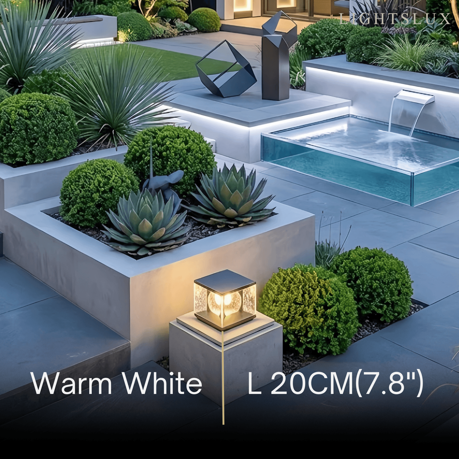 Arcato Art Deco Square Pillar Light 