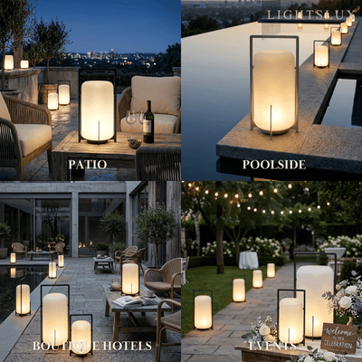  Lunara Modern Outdoor Solar Floor Lamp 