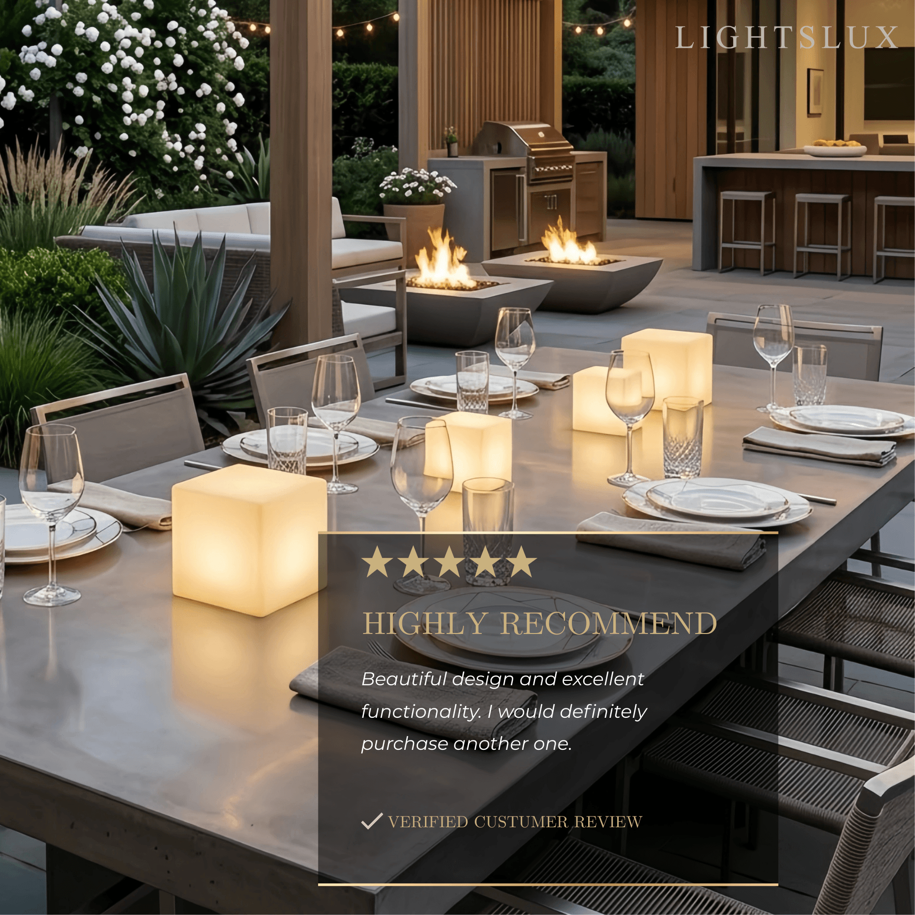 Arcato Modern Outdoor Floor Lamp