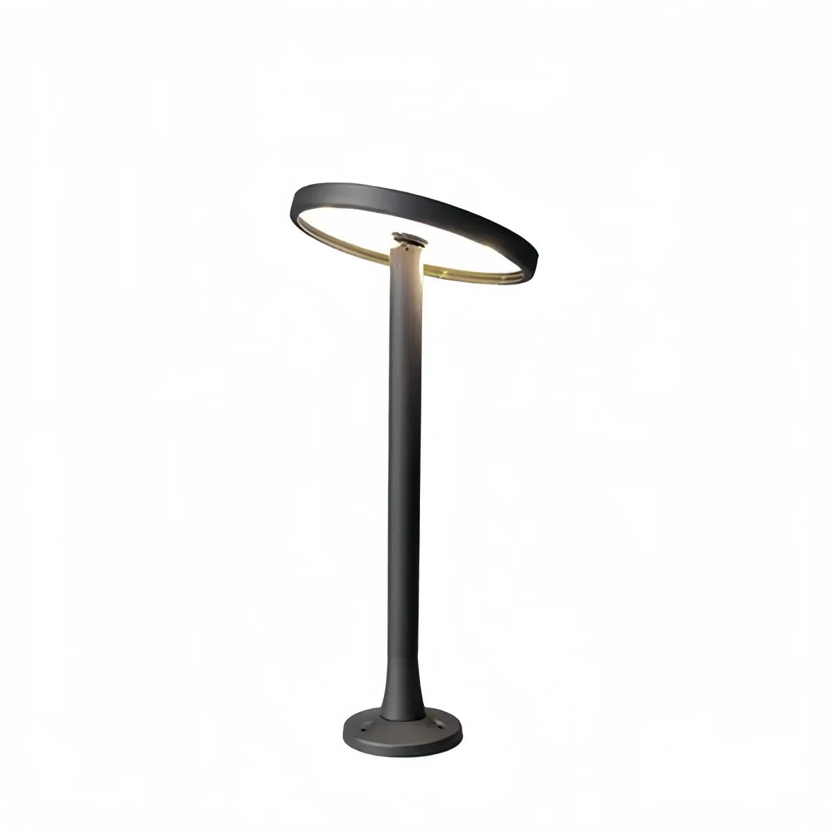 Irondale Minimalist Solar Pathway Light – Black Metal & Acrylic for Garden