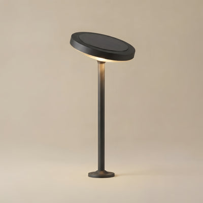 ALS776Irondale Minimalist Solar Pathway Light – Black Metal & Acrylic for Garden