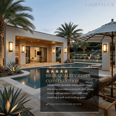 Modern Rectangular Outdoor Wall Lamp