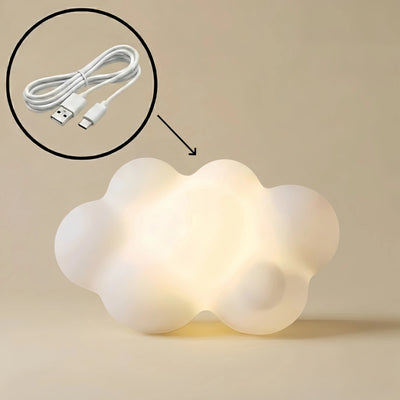 Vivara Art Deco Pathway Lights - White Acrylic Cloud Design for Patio & Garden
