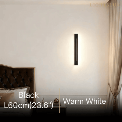 Arcato Minimalist LED Wall Lamp – Black/Gold for Bedroom