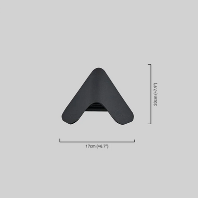 Modern Triangle Wall Lamp Dimension
