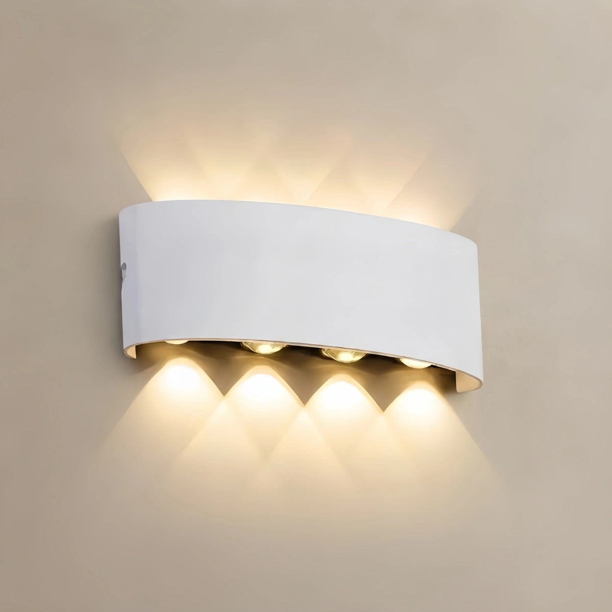 Arcato Modern Outdoor Wall Lamp - Black/White Metal Design for Corridor & Garden
