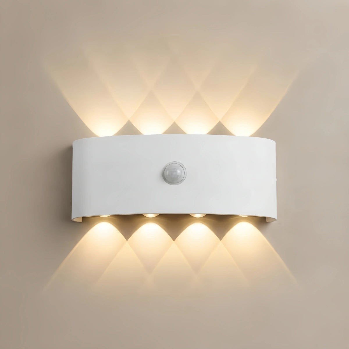 Arcato Modern Outdoor Wall Lamp - Black/White Metal Design for Corridor & Garden