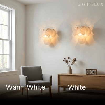 Deco_Glass_Wall_Lamp_--_Iron_Body_White_Finish_for_Living_Room