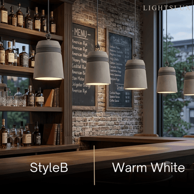 Irondale Industrial Grey Cement Pendant Light