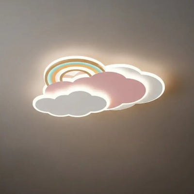 Vivara Cartoon Cloud-Shaped LED Flush Mount Ceiling Light – Kids Room Lamp