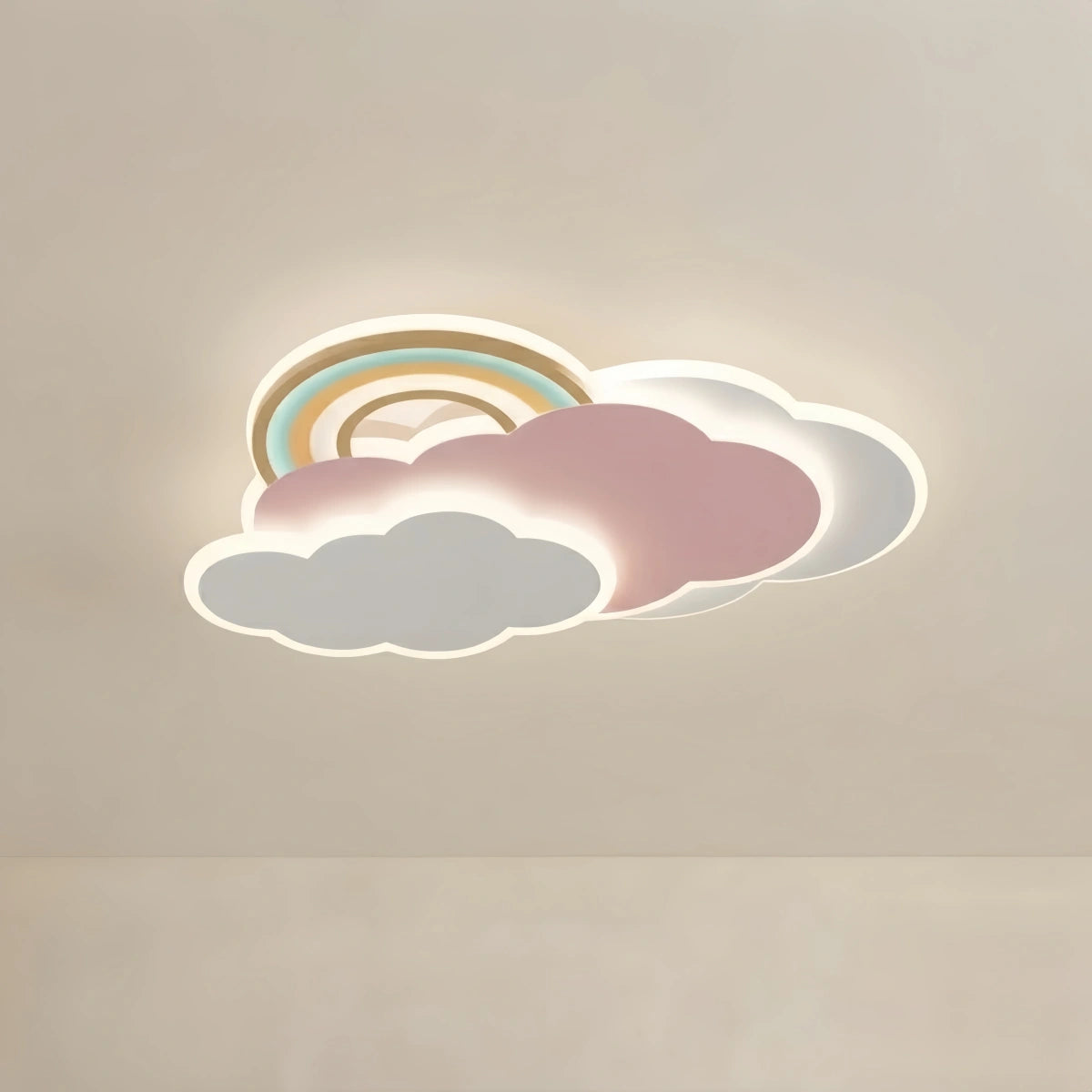 Vivara Cartoon Cloud-Shaped LED Flush Mount Ceiling Light – Kids Room Lamp
