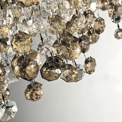 Excelis Royal Crystal Pendant Light - 4-Color Dining Room/Kitchen Island