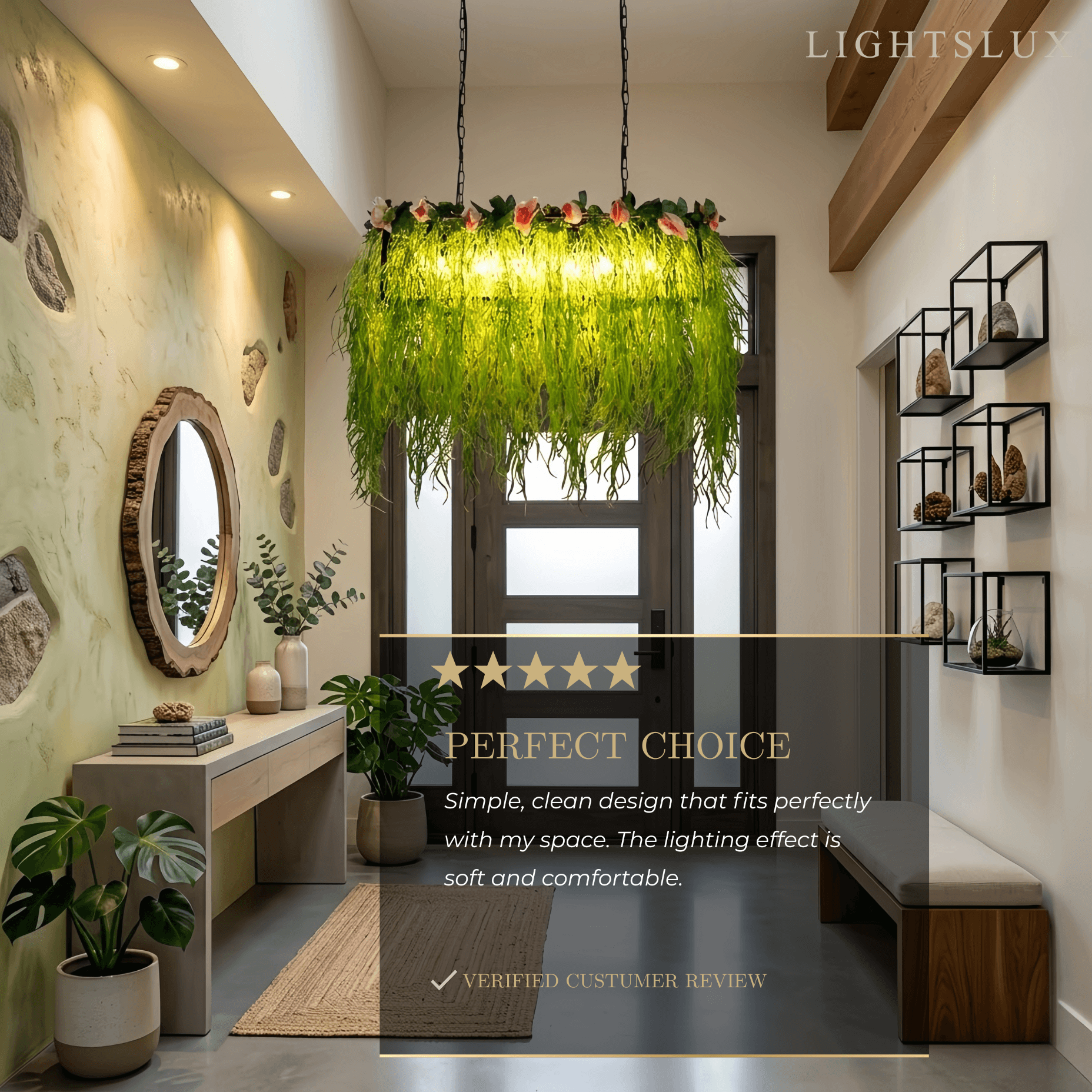 Botanica Decorative Metal Pendant Light
