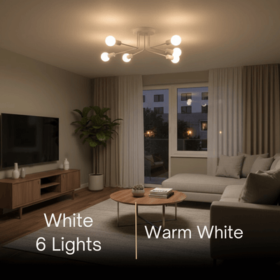 Nebula Royal Gold/Black LED Chandelier – Elegant Lighting for Living Room/Bedroom