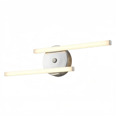 Arcato Modern Black/Silver Double Linear Wall Light