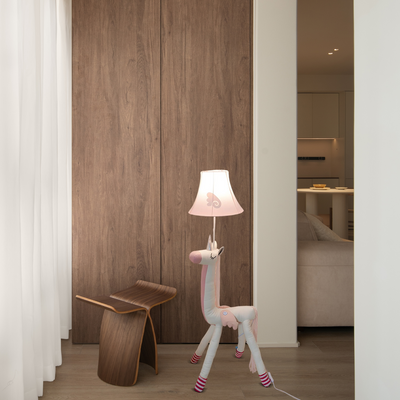Floor Lamp – Plush & Metal Kids’ Night Light Dining Room