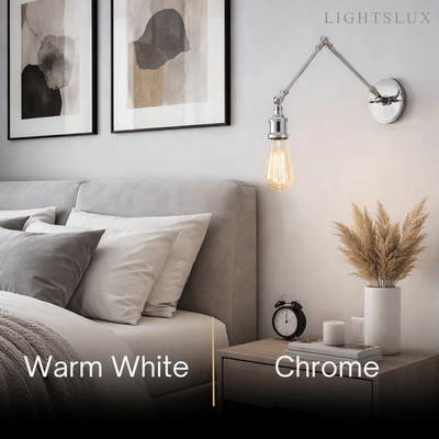 Vintage Minimalist Wall Lamp – Adjustable Tapered Metal
