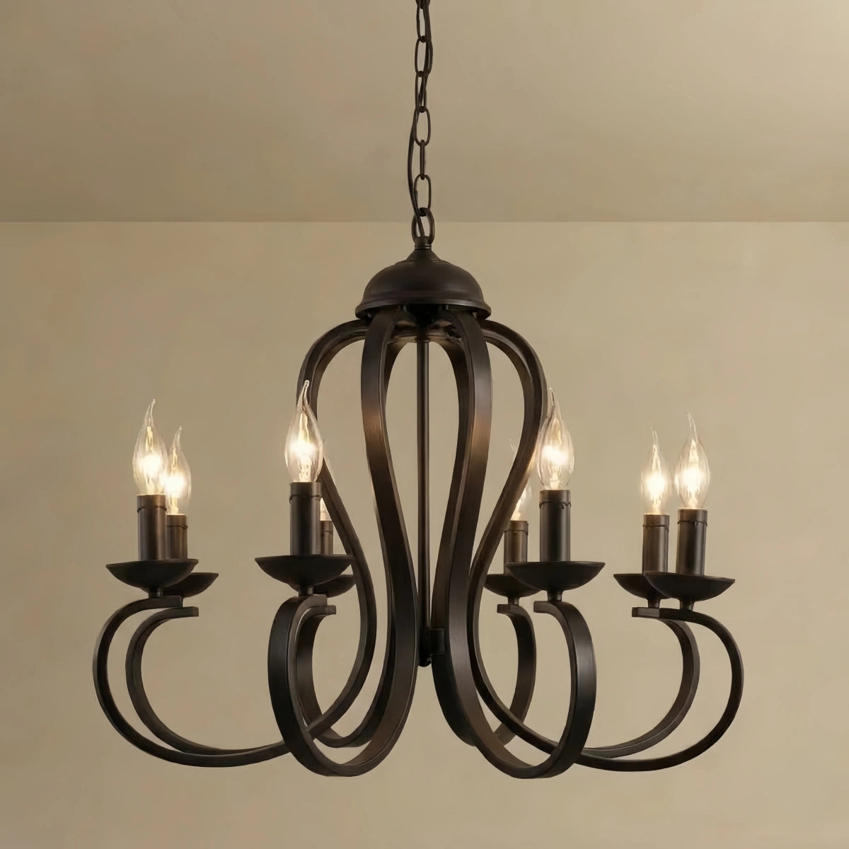 Candle_Chandelier_-_Metal_Multi-Light_Fixture_for_Dining_Room_Living_Room