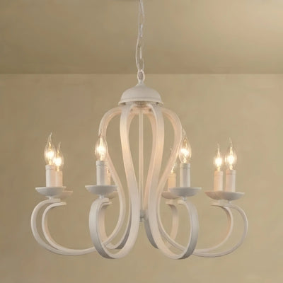 Excelis_Vintage_Candle_Chandelier_-_Metal_Multi-Light_Fixture_for_Dining_Room