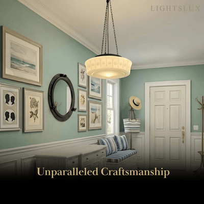 Crema Vintage Glass Pendant Light