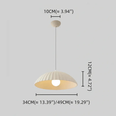 Crema Modern Single-Head Pendant Light -- Gypsum for Dining Room Size