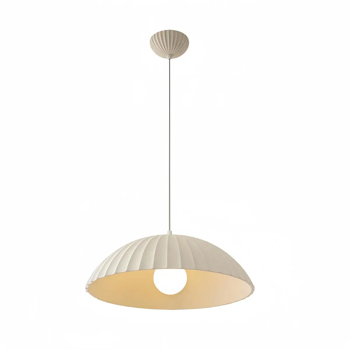 Crema Modern Single-Head Pendant Light -- Gypsum for Dining Room
