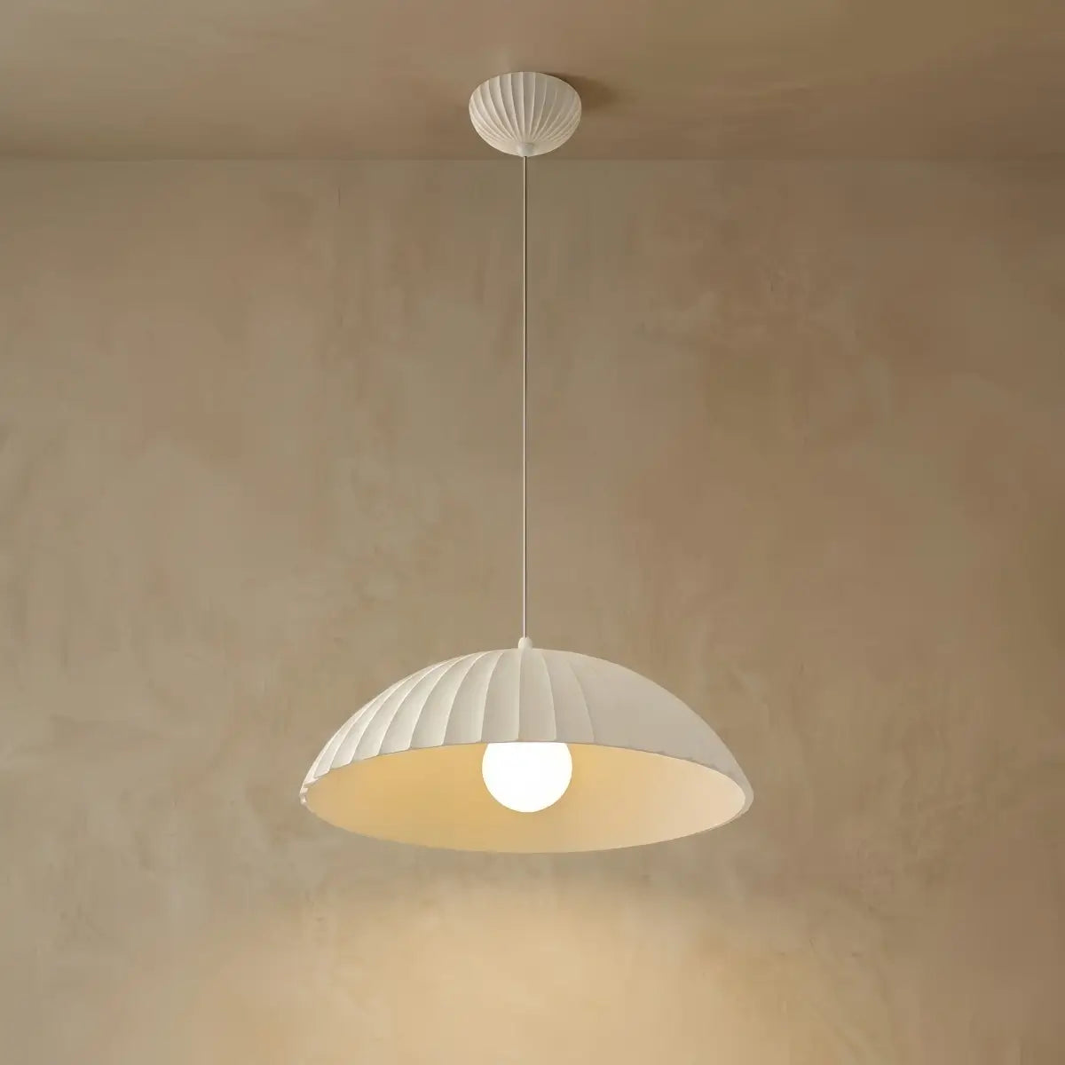 Crema Modern Single-Head Pendant Light -- Gypsum for Dining Room