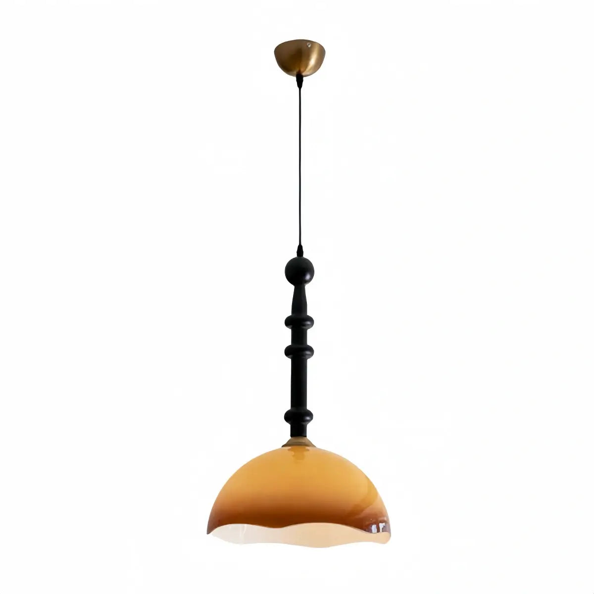 Vetro Retro Glass Pendant Light --Coffee Or White for Dining Room