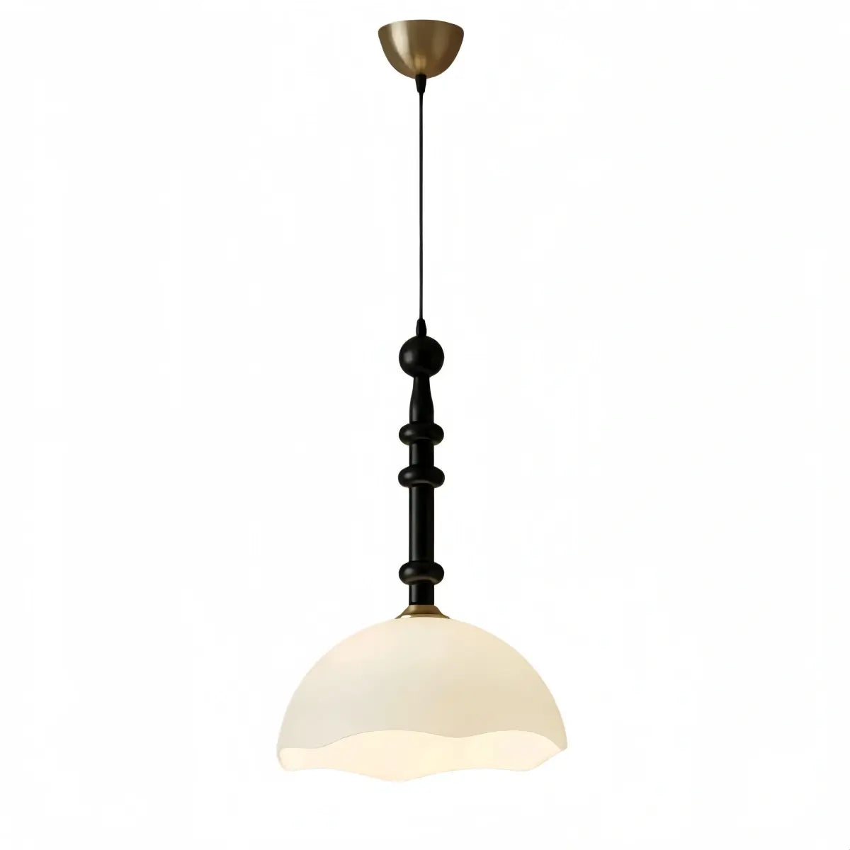 Vetro Retro Glass Pendant Light --Coffee Or White for Dining Room