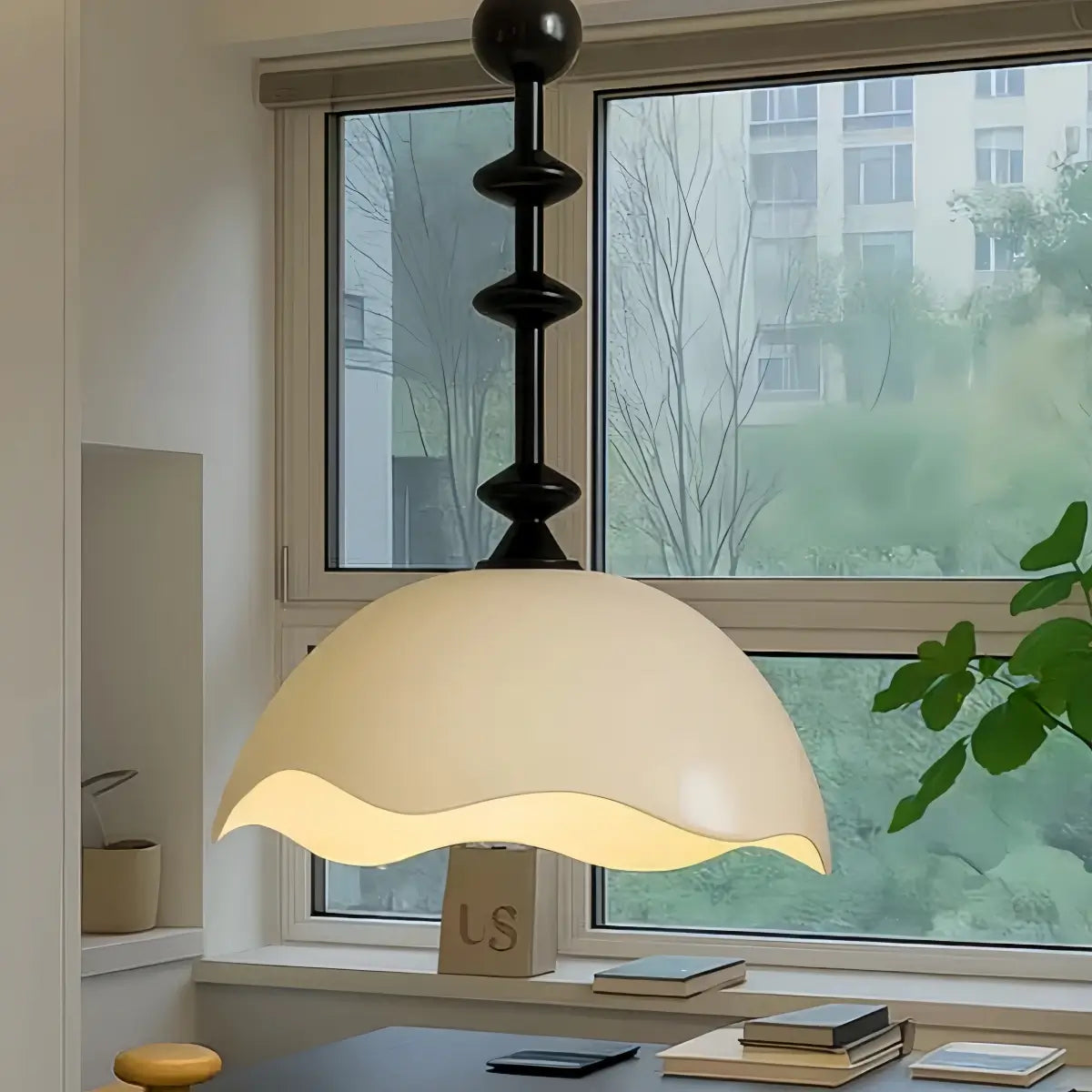 Vetro Retro Glass Pendant Light --Coffee Or White Detail